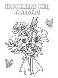 BUKIET KOLOROWANKA XXL - 9 części