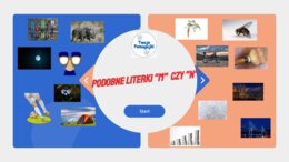 Podobne literki "m" i "n" karty obrazkowe dla dyslektyków i nie tylko. Gra interaktywna.