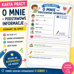 O mnie - podstawowe informacje