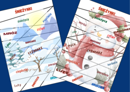 ZIMA – ortografia – puzzle – 6 wersji