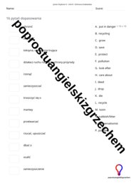 Junior Explorer 6 – Unit 8 – testy