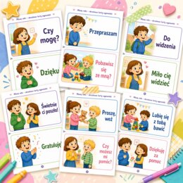 Mówię miło – obrazkowe karty wypowiedzi