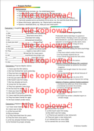 Karta pracy 🌟 Grammar in Action – ćwiczenia z Present Simple, Present Continuous i Present Perfect! 🌟 B1-B2