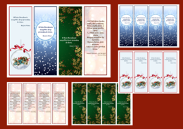 Boże Narodzenie – zakładki do książek – zakładka – biblioteka – świetlica – wersja 2