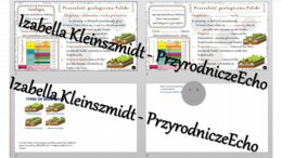 Minizestaw na temat „Przeszłość geologiczna Polski” – sketchnotka + karta pracy w power point + gratisowy link do prezentacji multimedialnej niekomercyjnej wykonanej w genial.ly do indywidualnego pobrania i użycia do celów niekomercyjnych. Geografia 7, „