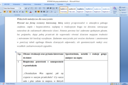 Ewaluacja Standardów Ochrony Małoletnich w przedszkolu/ szkole; raport