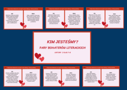 Walentynki – PARY BOHATERÓW LITERACKICH – lektury kl.7-8 – prezentacja – 26 slajdów - egzamin – powtórka + odpowiedzi