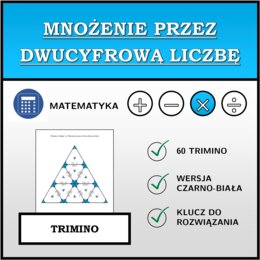 Trimino - Mnożenie przez dwucyfrową liczbę | matematyka