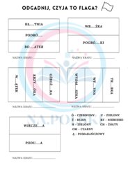 Odgadnij, czyja to flaga? - ćwiczenie ortograficzne