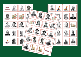 ŚWIATOWY DZIEŃ POEZJI – DOMINO – biblioteka – język polski - 30 szt. - wersja kolorowa