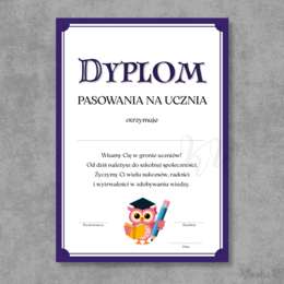 Dyplomy Pasowania na Ucznia - zestaw