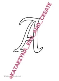 Szablon liter - charm - wielkie