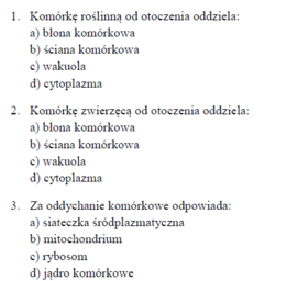 Komórka roślinna i zwierzęca