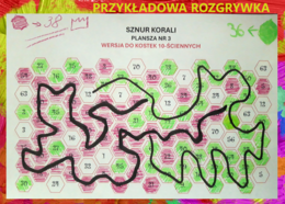 (klasa 4, klasa 5, klasa6) GRA Sznur korali (z tabliczką mnożenia)