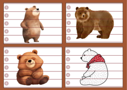 DZIEŃ NIEDŹWIEDZIA – puzzle – biblioteka – świetlica – przedszkole – 12 wersji