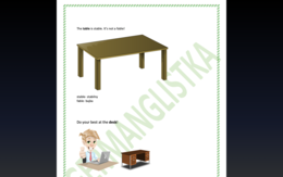 Rymowanki ułatwiające zapamiętywanie nazw podstawowych mebli po angielsku