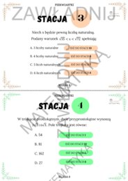 Stacje zadaniowe – pierwiastki