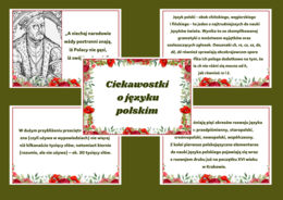 DZIEŃ JĘZYKA OJCZYSTEGO – Ciekawostki o języku polskim - gazetka – biblioteka – świetlica – 15 stron – wersja 4