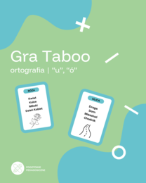 Gra taboo- zestaw "ó", "u" (18 kart)