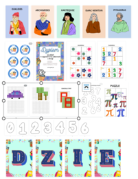 DZIEŃ MATEMATKI - GIRLANDA, KODOWANIE CYFR, SUDOKU, ZNANI MATEMATYCY