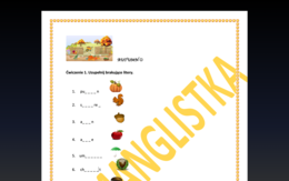 Autumn- jesień- 4 ćwiczenia leksykalne + słowniczek + klucz