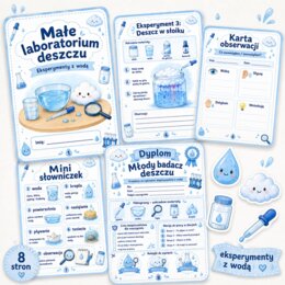 Małe laboratorium deszczu - eksperymenty z wodą