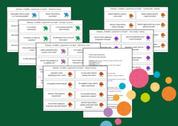 🙂 Scenariusz lekcji „ROZMOWY, KTÓRE BUDUJĄ WIĘŹ” oraz zabawa „Pudełko z pytaniami w kropki” - 144 fiszki - DZIEŃ KROPKI i nie tylko - zajęcia z wychowawcą - INTEGRACJA - kl. 4-8