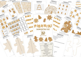 Zestaw kart pracy - PIERNIKI - skoncentruj się!-