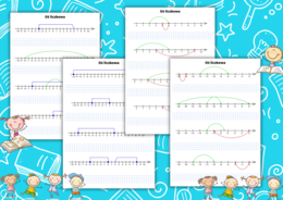 Oś liczbowa - poziom trudny.