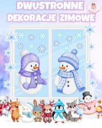 ☃️☃️ DWUSTRONNE DEKORACJE ZIMOWE ☃️☃️