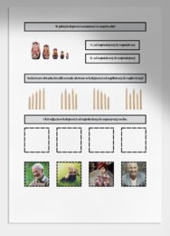 Porządkowanie według określonej zasady. Karta pracy. Sprawdzian.