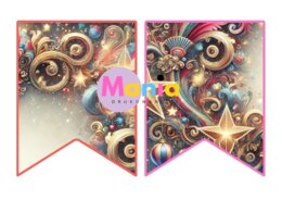 Karnawał/ Bal Karnawałowy - banery i ozdoby sali