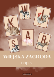 WIEJSKA ZAGRODA - napis