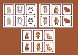 DZIEŃ NIEDŹWIEDZIA – memory – 36 szt. – biblioteka – świetlica – przedszkole