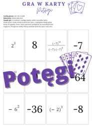Potęgi - karty do gry
