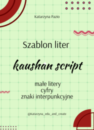 Szablon liter – kaushan – małe