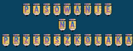 napis PASOWANIE NA PRZEDSZKOLAKA (pdf i png)