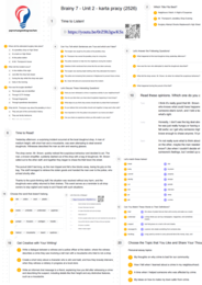 Brainy 7 – Unit 2 – karta pracy