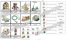 Zestaw kart obrazkowych: TOYS SET 2