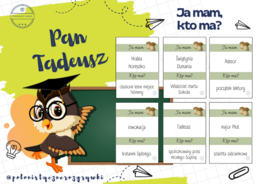 Pan Tadeusz. Ja mam, kto ma? Gra dydaktyczna