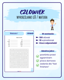 Wykreślanki - Człowiek | Egzamin 8-klasisty | Matura