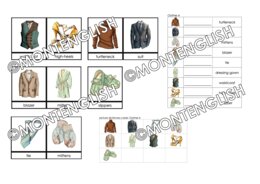 Zestaw kart obrazkowych: CLOTHES SET 4