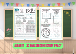 Alfabet - karty pracy z zadaniami