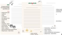 List do Mikołaja - szablony + listy kontrolne