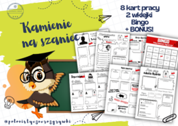 Kamienie na szaniec. Zestaw kart pracy. Bingo