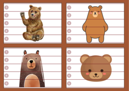 DZIEŃ NIEDŹWIEDZIA – puzzle – biblioteka – świetlica – przedszkole – 12 wersji