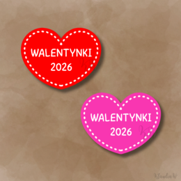 Walentynki - gotowy zestaw materiałów do druku (PDF)