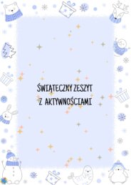ŚWIĄTECZNY ZESZYT Z AKTYWNOŚCIAMI