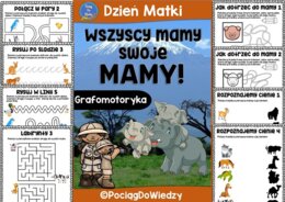 Dzień Matki - Grafomotoryka