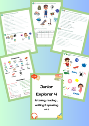 Junior Explorer 4 unit 2 materiały dodatkowe